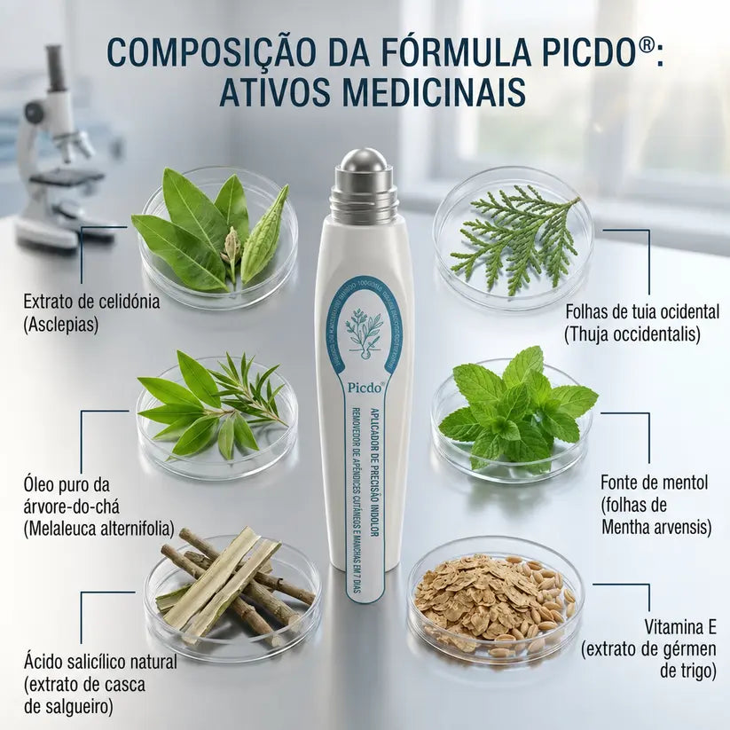 🍀👑 𝐏𝒊𝐜𝐝𝒐® Removedor de Acrocórdons e Manchas em 7 Dias (Sem dor, sem cicatrizes — aplicador roll-on) 💪
