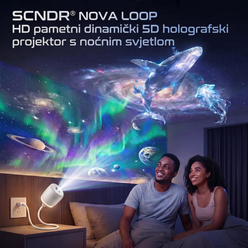 ⏰️ Zadnji dan akcije! 🔥 –SCNDR® Projektor noćnog svjetla – Pametni holografski projektor zvijezda 💎